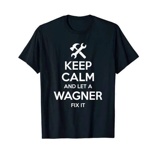 Personalized Last Name Mechanic Job Christmas Team WAGNER Funny Surname Birthday Family Tree Reunion Gift Idea T-Shirt
