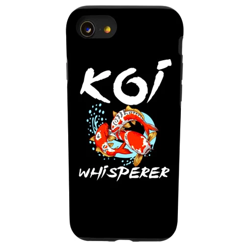 Cute Love Japanese Carp Swimming Animals Designs iPhone SE (2020) / 7 / 8 Funny Koi Whisperer Gift Nishikigoi Fish Lover Men Women Case