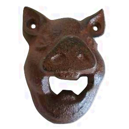 UD Cast Iron Wall Mounted Pig Bottle Opener