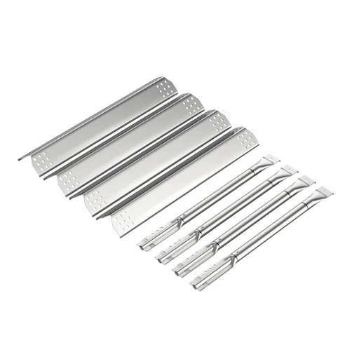 KEESHA Grill Parts for Kitchenaid 740-0780 740-0781 720-0745B 720-0745A 720-0733A 720-0733D 720-0732 Jenn-Air 720-0709 720-0720 720-0727 Gas Grills 4 Burners and 4 Heat Plates