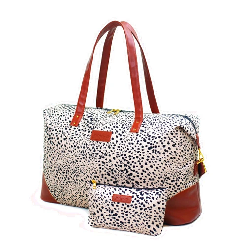 Jadyn Luna Women's Weekender Bag and Travel Duffel, Large 37 Liter Capacity (Cheetah Spot)