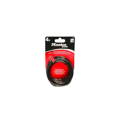 Master Lock 8143D Standard Combination Bike Lock, 1 Pack, Black