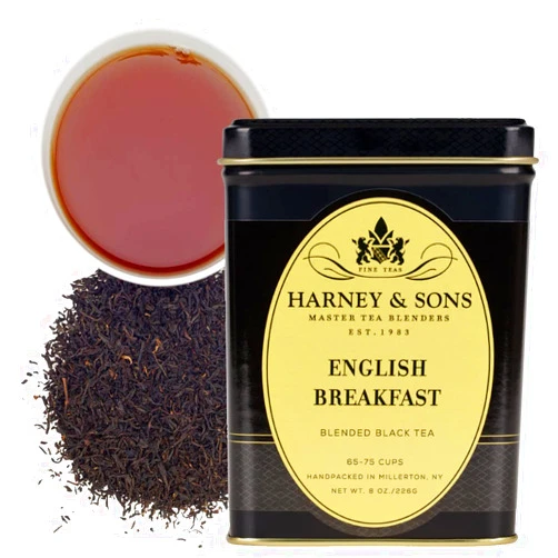 Harney & Sons English Breakfast, Loose Leaf Black Tea, 8 Ounce (Pack of 1) (packaging may vary)
