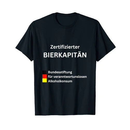 G.M-Designs Junggesellenabschied Bier Kapitän Lustiges Bier Spruch T-Shirt