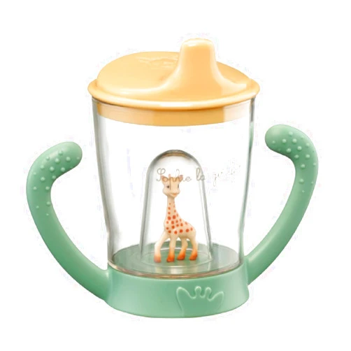 Sophie la girafe Anti-Leak Mascot Cup | Transition from Bottle to Cup | Easy to Grip | Pack of 1 (180 ml)