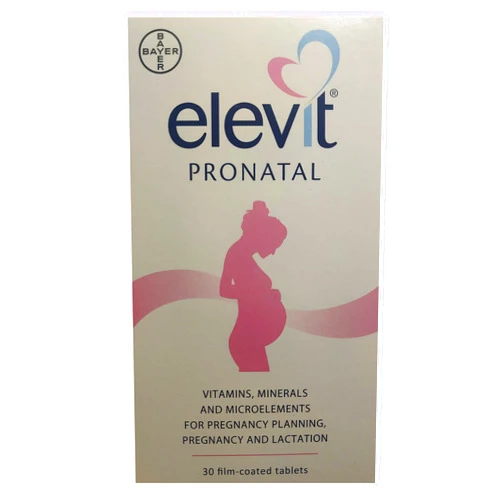 Elevit Pronatal Vitamins Minerals Microelements for Before During and After Pregnancy 30 Tablets