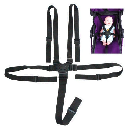 Peixiong Universal 5 Point Harness Strap, Adjustable Harness Belt, Safety Harness Seat Belt for High Chair/Pushchair/Stroller, Full Protection Child Kid Harness Belt