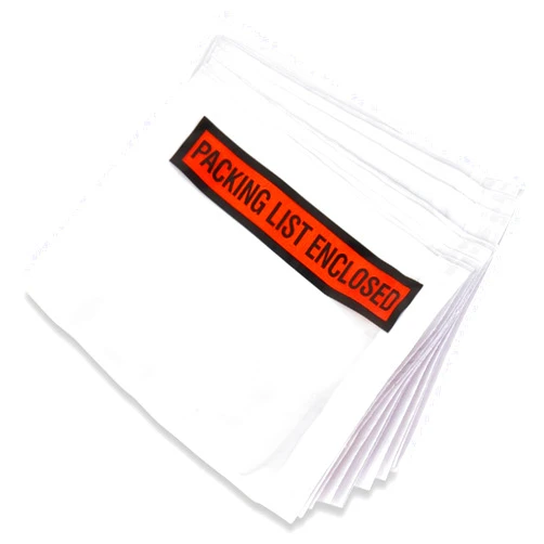 SALES4LESS - Packing List Envelopes, Adhesive Invoice Enclosed Pouches for Secure Document Attachment, 4.5 x 5.5 in (500 Pack)