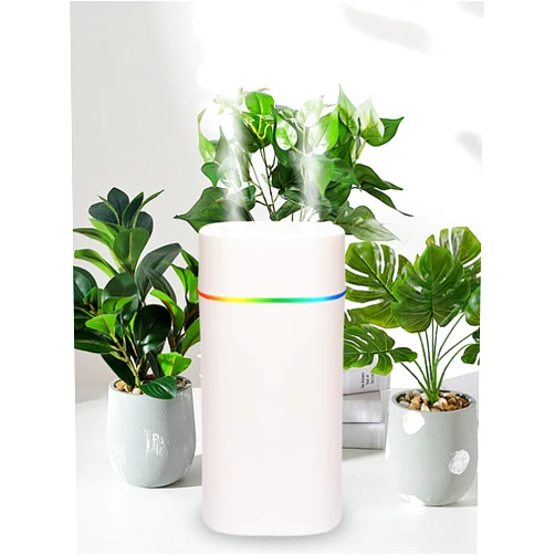 YIHANGYE 600ml/20 oz Small Humidifier Dual Channels Mini Humidifier 6~12hr for Bedroom Plants Indoor Room Bedside for Nightstand, Small Personal Desk Humidifiers Office, USB Powered(20 oz)