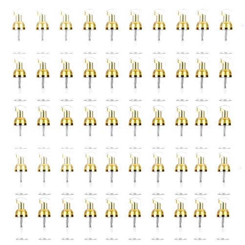 Dming Pcs 1oz 30ml Plastic Foamer Pump Bottle Foam Dispenser Bottles Mini Liquid Foaming Bottles for Refillable Travel Hand Soap Foaming,Shampoo,Castile,Cleaning (Gold+Clear)
