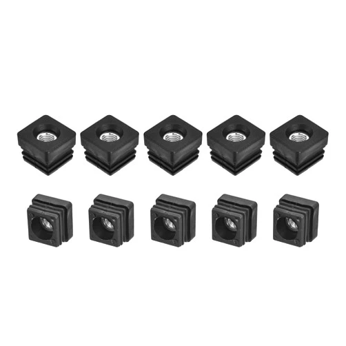 uxcell 10Pcs Plastic Threaded Tube Inserts with M10 Thread, for 1.25