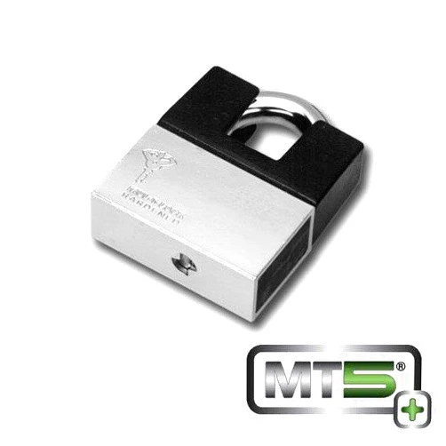 Mul-t-lock MT5+ #10 C-Series padlock with Protector - 3/8 Shackle by Mul-T-Lock