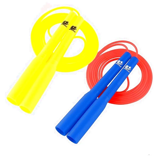 Buddy Lee Jump Ropes Buddy Lee Magic Speed Pro Fitness Jump Rope – Dual Color Bundle (Yellow/Blue) | Ergonomic Long Handles | Flower Cup Adjustment System | For Kids & Adults