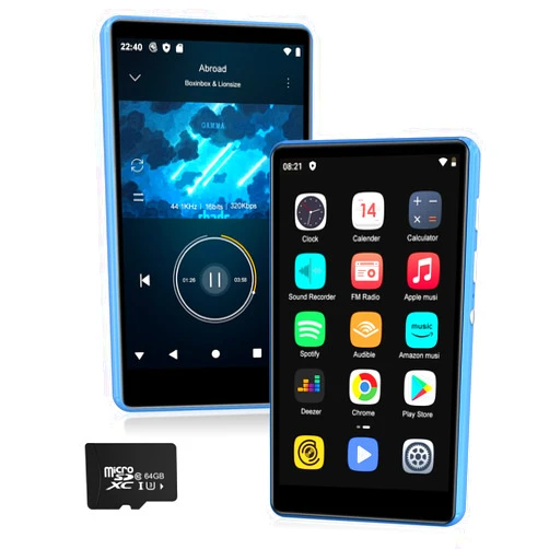 SWOFY 80GB MP3 Player with Bluetooth and WiFi, Parental Controls, Pre-Installed Spotify, Spotify Kids, 4