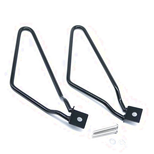 TCMI Saddlebag Bracket Support, Motorcycle Saddlebags Mount Brackets Support Fits for Harley 883 Iron XL883N Dyna Fat Bob FXDF (Black)
