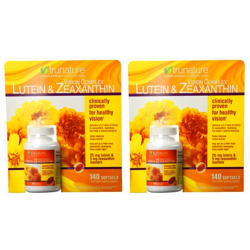 TruNature Vision Complex with Lutein & Zeaxanthin - Great Value Pack of 2 (Total 280Ct Softgel Type) x#vswa