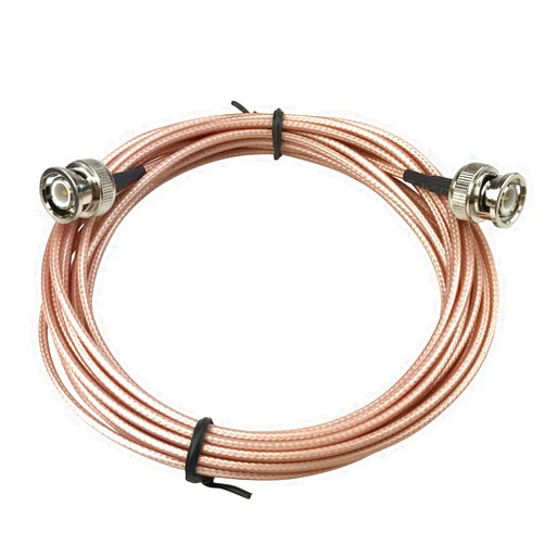 Vanxse RG316 Coaxial Coax BNC Male to BNC Male Video Cable for AHD SDI CVI CVBS Security CCTV Camera DVR Surveillance System BMCC Video Output (5Meters-15Feets)