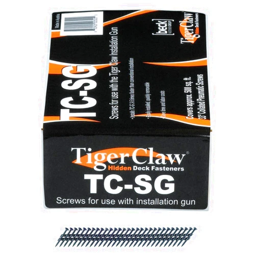 Tiger Claw Coated Steel Pneumatic Scrails Fasteners - 930 pcs. for Approx. 500 Square feet - TC-SG