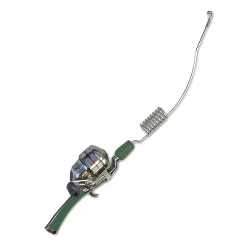 Emmrod 8 Coil Casting Rod Packer Combo - GREEN Handle Compact Fishing Pole & Reel