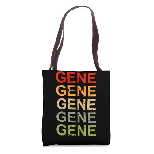 CQ First Name Gene Design for Men and Women Retro Gene Personalized, Gene Name, Boy Man Gene Tote Bag