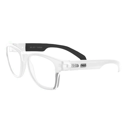 Magid Glove & Safety MAGID Gemstone Y50 Performance Anti-Fog Safety Glasses with Side Shields, White Frame/Clear Lens, Scratch-Resistant Polycarbonate Lenses, 1 pair