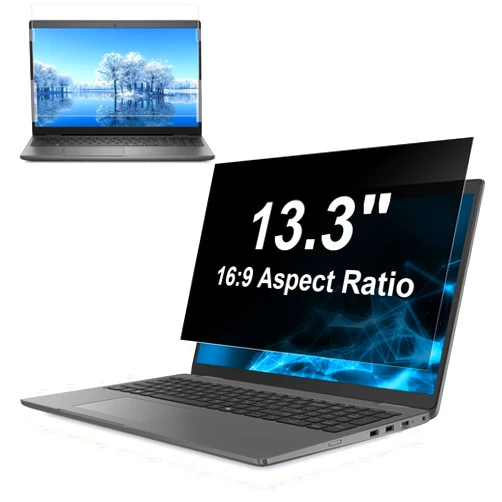 Hoktods 13.3 Inch 16:9 Laptop Privacy Screen Filter - Computer Monitor Privacy Shield, Anti Blue Light Privacy Screen, Anti-Glare Protector