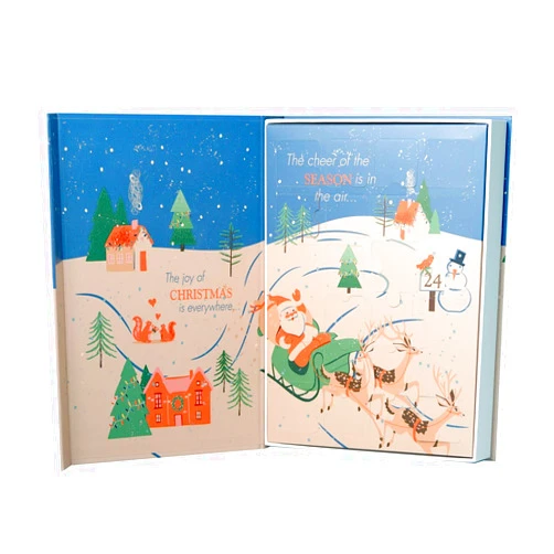 ChocZero's Keto Friendly Advent Calendar - Premium No Sugar Dark Chocolate - Christmas Countdown 24 Days - No Soy, Low Carb, Vegan (8.7oz)