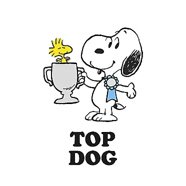 Magpie Peanuts Snoopy Top Dog Tea Towel
