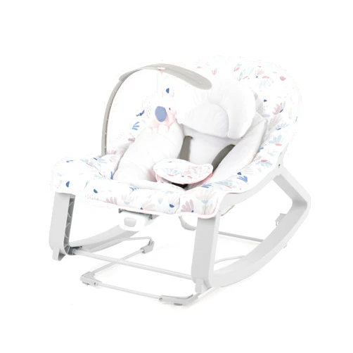 Ingenuity Keep Cozy 3-in-1 Grow with Me Vibrating Baby Bouncer Seat & Infant to Toddler Rocker, Vibrations & -Toy Bar, 0-30 Months Up to 40 lbs (Pink Burst)