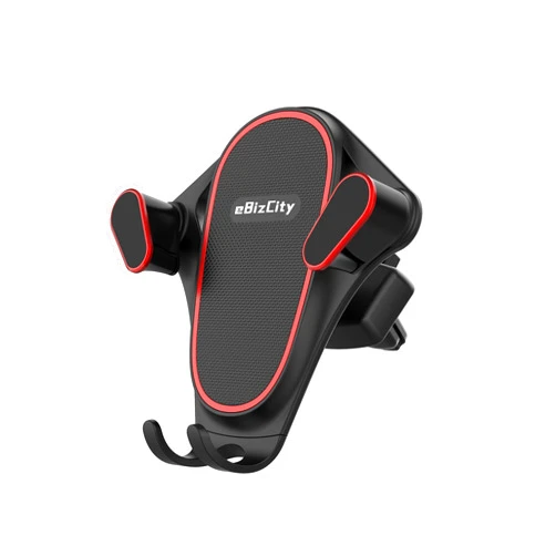EBIZCITY Universal Car Phone Mount, Air Vent Phone Holder for Car, Car Cell Phone Support Compatible with iPhone 13 Series/12/11/XS/XR,Xiaomi， Samsung and All Phones (Black)