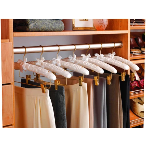 Kitchen Inventions TAG Hardware Premium 1 5/16 Inch Diameter Round Wardrobe Tube Closet Rod with End Supports (24 Inch Long, Matt Aluminum)