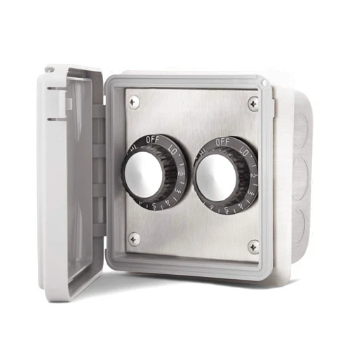 Infratech INF Input Regulator, Dual Flush Mount Control W/Weatherproof Cover, 240 Volt, 14-4215