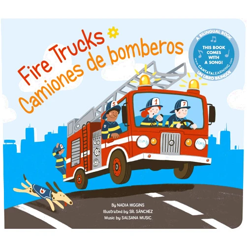 Nadia Higgins,Sr. Sanchez Fire Trucks / Camiones de bomberos (Machines! / ¡Las máquinas!) (English and Spanish Edition)