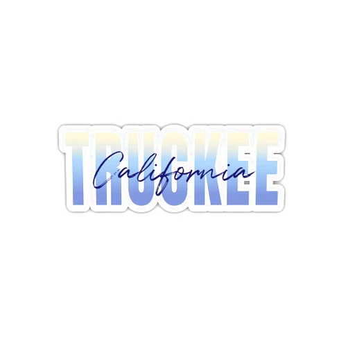 R and R Imports Truckee California Souvenir 2-Inch Vinyl Decal Sticker Script Design 2 Inch|Sticker