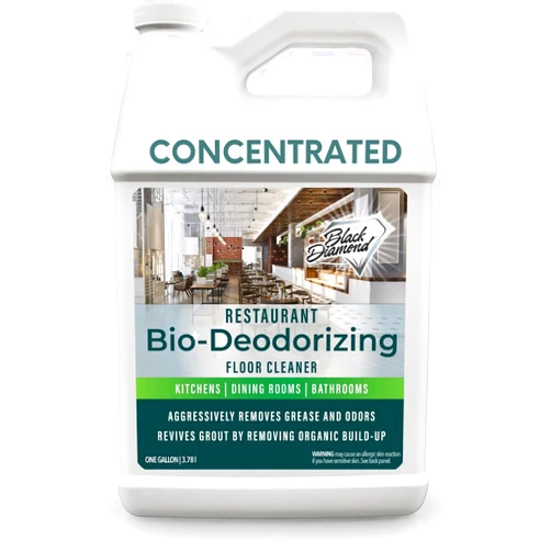 Black Diamond Stoneworks Restaurant Bio-Deodorizing Floor Cleaner - Heavy Duty Commercial Concentrated Enzyme Degreaser and Odor Eliminator for Mopping Tile, Laminate, Hardwood & More