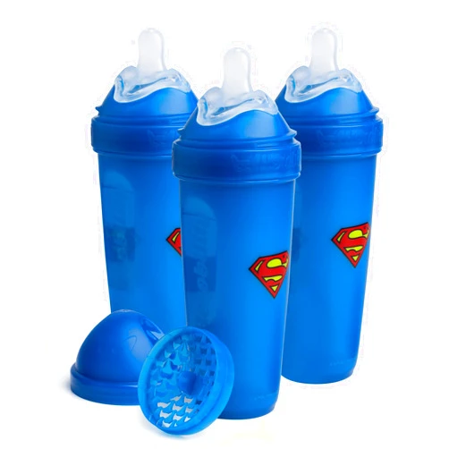 Herobility Double Anti-Colic Baby Bottles – 12 fl oz/340ml – 3-Pack