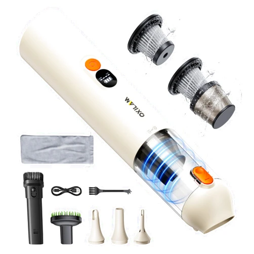 OXILAM Handheld Vacuum Cordless, 4 in 1 Car Vacuum Portable Cordless with 14000Pa Strong Suction, Multi-Nozzles Cordless Vacuum Cleaner Hand Held Mini Vacuum Cleaners for Home, Pet, Car, Office