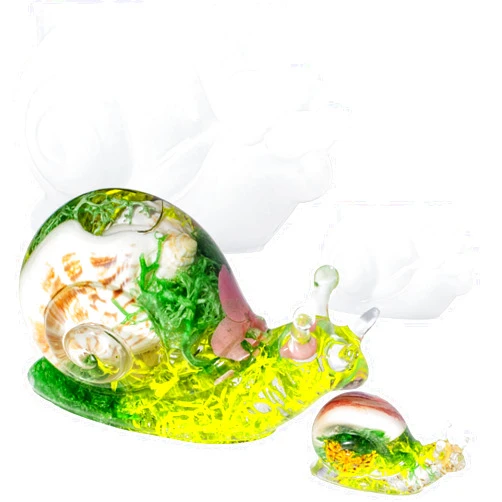 FUNSHOWCASE 3D Animal Epoxy Resin Molds Silicone Snail Large and Small