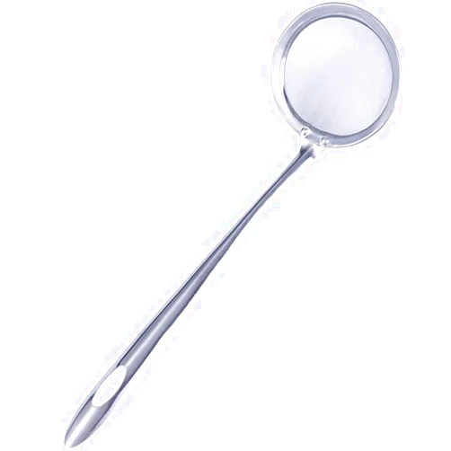 Calsgkspray 3inch Stainless Steel Fat Skimmer Spoon Fine Mesh Food Strainer Hot Pot Fat Strainer with Long Handle for Skimming Grease and Foam,Oil Filter