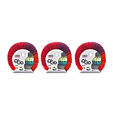 Caron Colorama O'Go Wine Time Yarn - 3 Pack of 180g/6.4oz - Acrylic - 5 Bulky - 228 Yards - Knitting/Crochet Wine Time 3 Pack