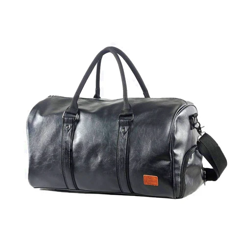 Mioy large Duffle Bag Travel Bag Weekender Bag Gym Bag Leather Duffle Bags For Men(Black)