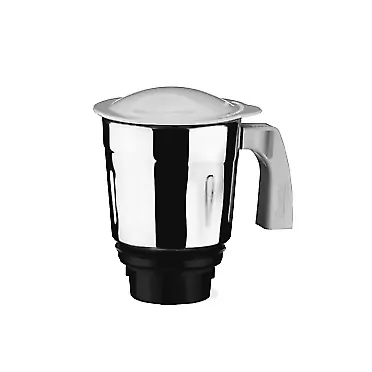 Preethi Medium Mixer Jar for Eco Twin, Eco Plus, Nitro and Blue Leaf, 1-Liter, Silver