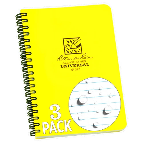 Rite in the Rain Weatherproof Side Spiral Notebook, 4.625