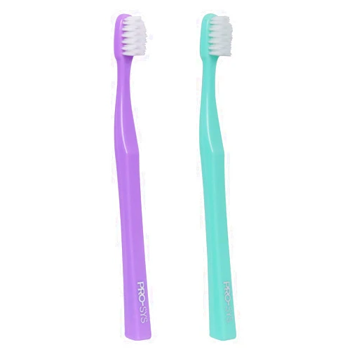 PRO-SYS® Extra Soft Toothbrush with Double Tapered Bristles for Extra Sensitive Gums, Pack of 2 (ADA Accepted)