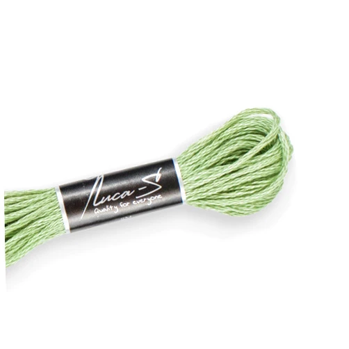 Luca-S Premium Embroidery Thread Luca-S, 100% Giza Cotton, Oeko TEX Certified Stranded Cotton - 247 / DMC 368 / Anchor 214, 261