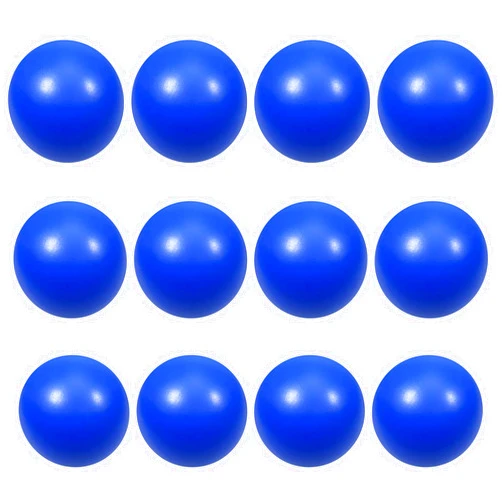 Kymqlyw 12 Pcs Blue Foam Stress Ball Squeeze Stress Relief Balls for Kids and Adults Hand Exercise Sensory Relief Toys for Anxiety ADHD Autism （Blue）