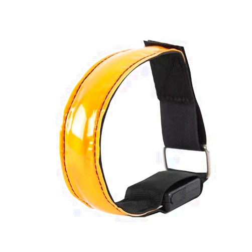 VMNG Levin USB Charging LED Light arm Strap Reflective arm Strap Night Light Warning Night Run Outdoor LED Flash (Yellow) Four Pack