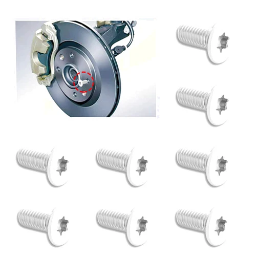 SSNNUU 8PCS Brake Rotor Screw Replacement OEM#11609271,Stainless Steel Brake Parts Compatible with Buick Enclave,Chevrolet Suburban Silverado,Standard Auto Parts Brake Rotor Retaining Screw