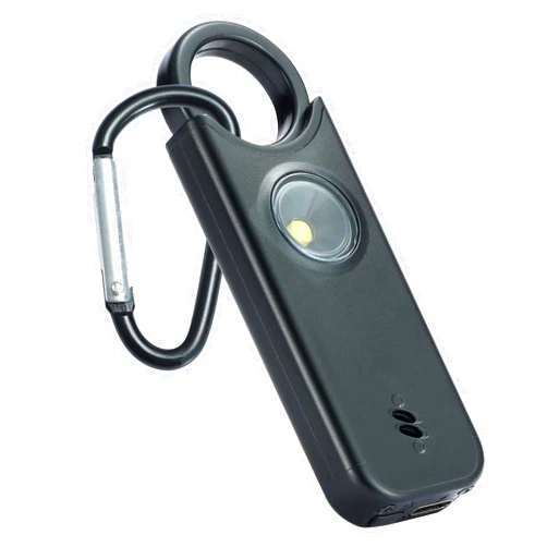 TIPSEAN Personal Safety Alarm - 135dB Ultra Loud Siren with LED Strobe Light, USB-C Rechargeable, Compact Keychain Alarm for Women/Men, Emergency Flashlight & Vibration Alert(Black)