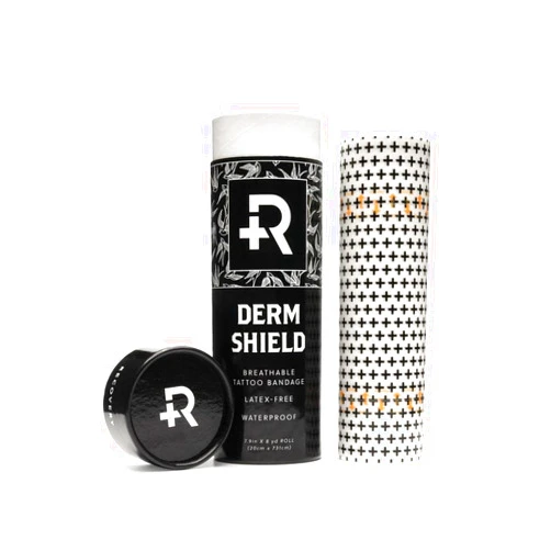 Recovery Aftercare Recovery Derm Shield Tattoo Aftercare Bandage Roll - Transparent, Waterproof Adhesive Bandages - 7.9 Inches x 8 Yards